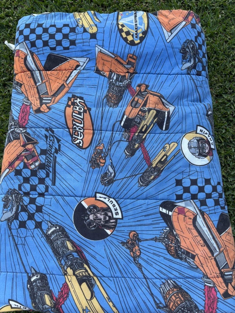 Vintage Y2K Star Wars Episode 1 Phantom Menace Twin Comforter EUC Made in USA